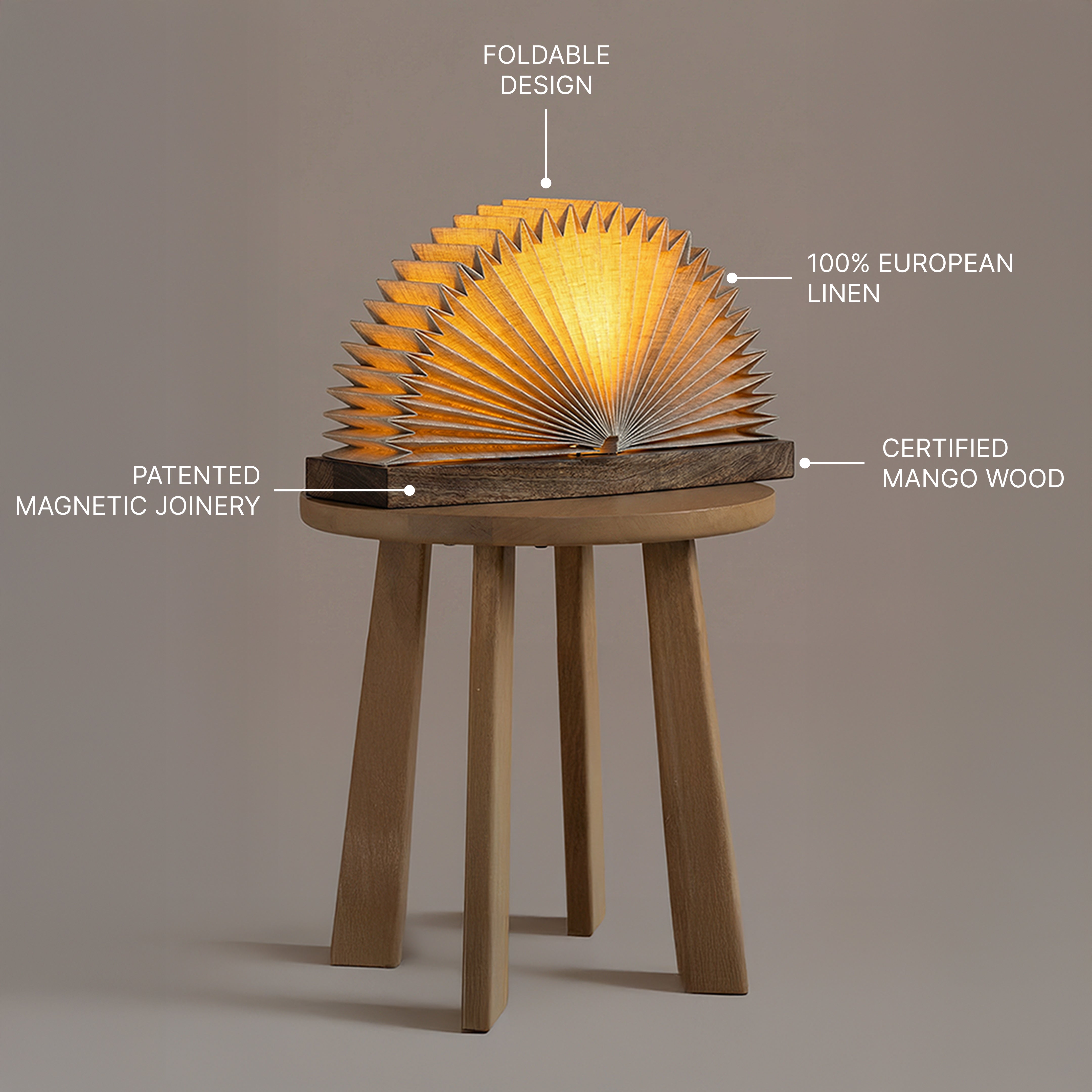 Linen Book Table Lamp