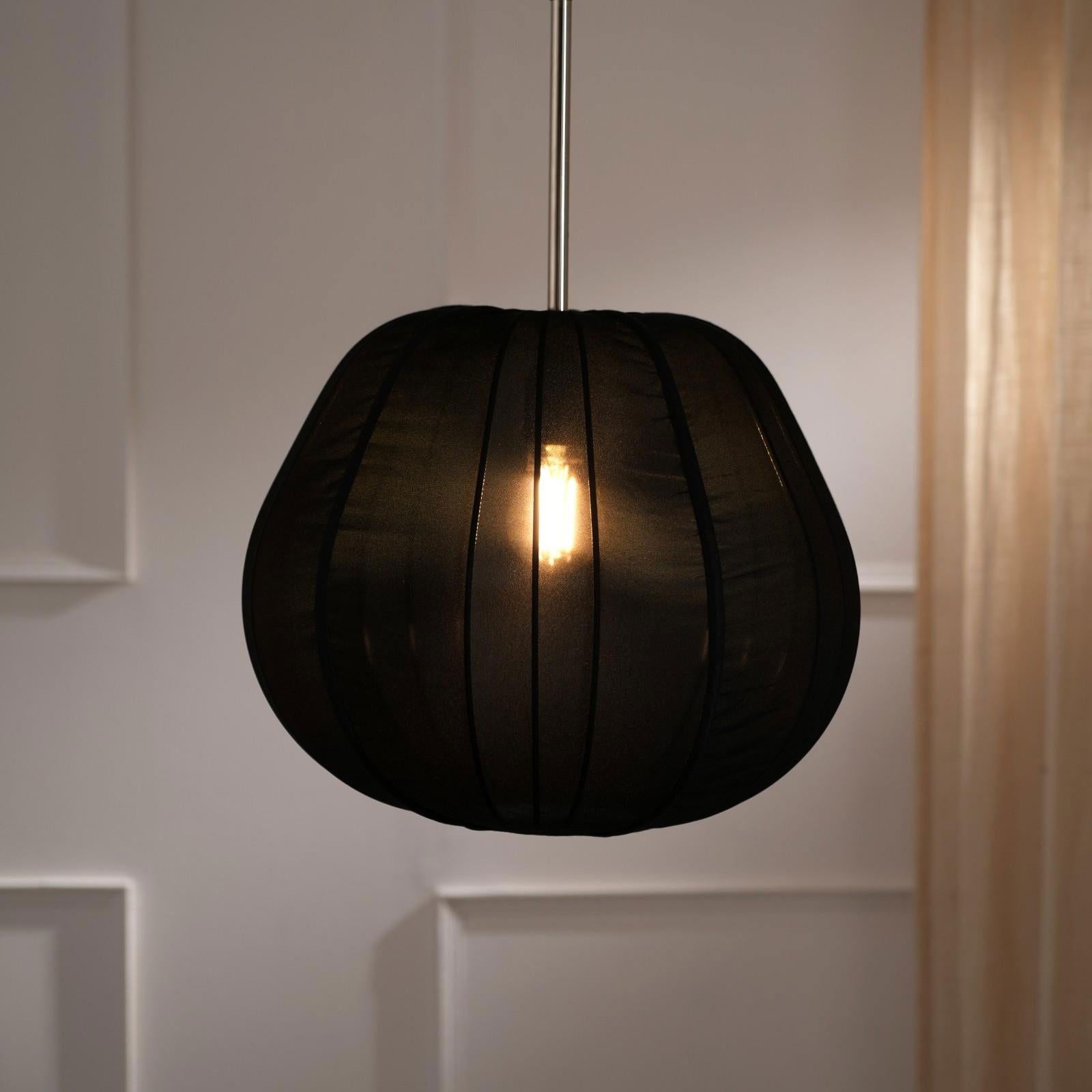 Luxe Collection Pendant Lamp - Berlin Pendant Light - Premium Chiffon Fabric, Metallic Spacer, Soft Warm Glow, Mood Enhancement Hanging Light - FIG Living - Luxe Collection Pendant Lamp - Berlin Pendant Light - Premium Chiffon Fabric, Metallic Spacer, Soft Warm Glow, Mood Enhancement Hanging Light - FIG Living