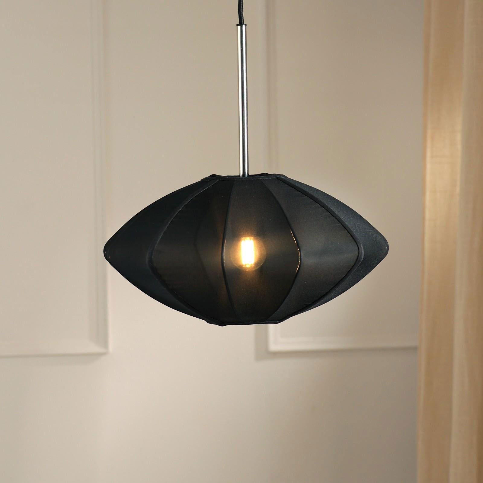 Luxe Collection Pendant Lamp - Tokyo Lamp - Premium Chiffon Fabric Pedant Light, Metallic Spacer, Soft Warm Glow, Mood Enhancement Hanging Light - FIG Living - Luxe Collection Pendant Lamp - Tokyo Lamp - Premium Chiffon Fabric Pedant Light, Metallic Spacer, Soft Warm Glow, Mood Enhancement Hanging Light - FIG Living