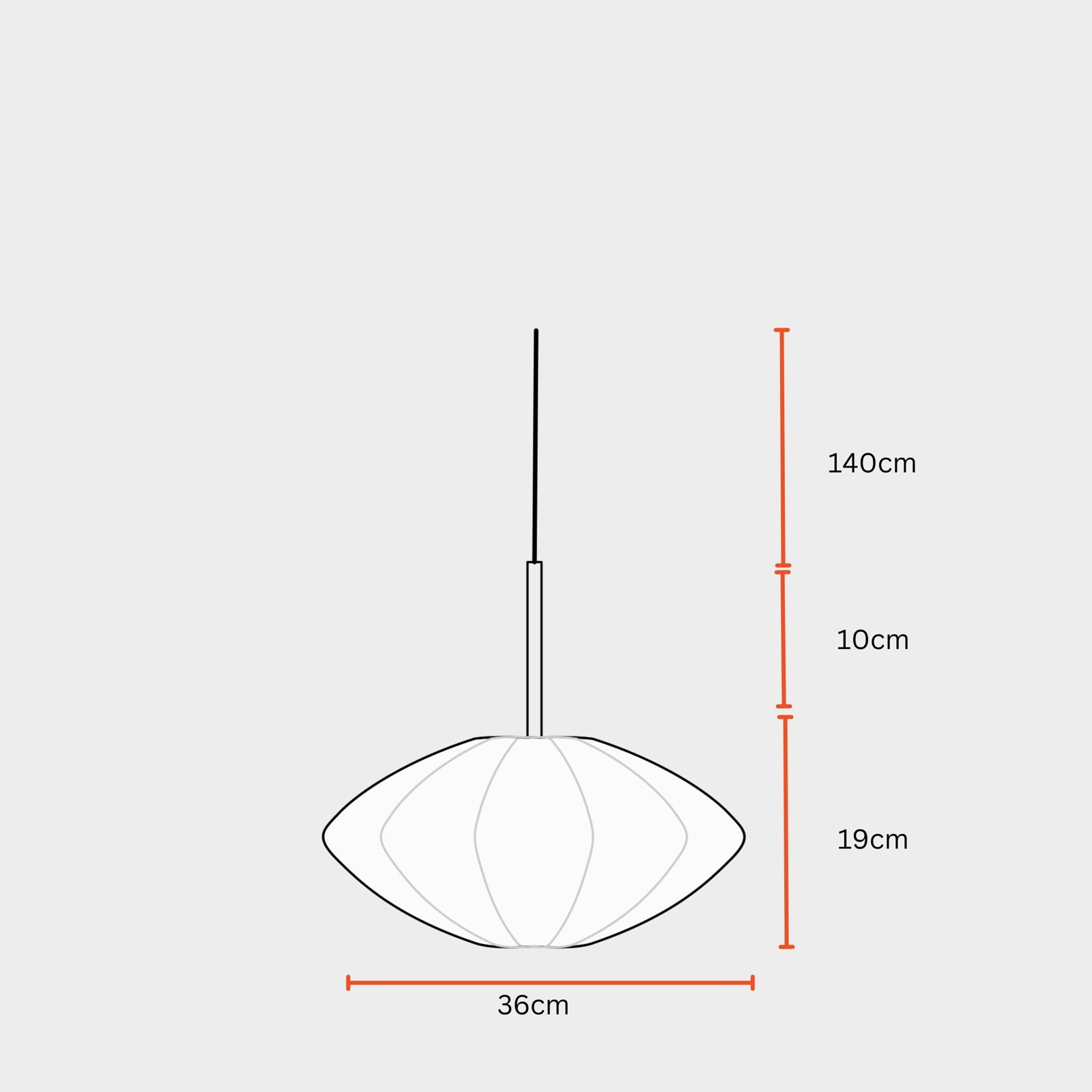 Luxe Collection Pendant Lamp - Tokyo Lamp - Premium Chiffon Fabric Pedant Light, Metallic Spacer, Soft Warm Glow, Mood Enhancement Hanging Light - FIG Living - Luxe Collection Pendant Lamp - Tokyo Lamp - Premium Chiffon Fabric Pedant Light, Metallic Spacer, Soft Warm Glow, Mood Enhancement Hanging Light - FIG Living