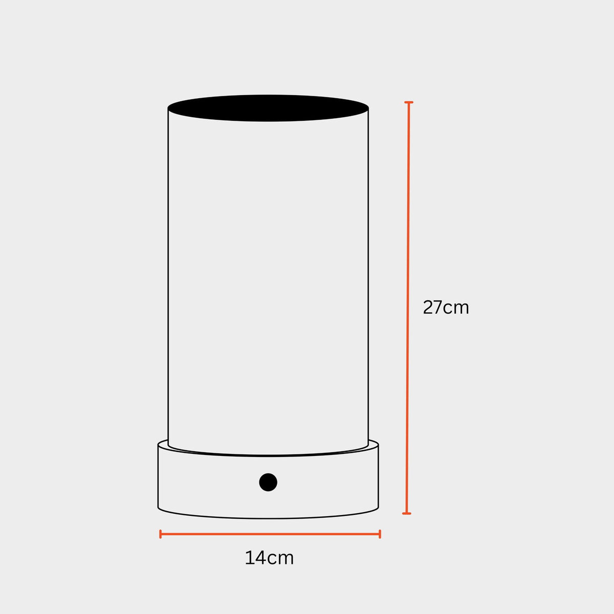 Magnus battery Table Lamp - 2900 mah battery, 8 hours back, Mango Wood Base desk lamp, 400 lumens - FIG Living - 