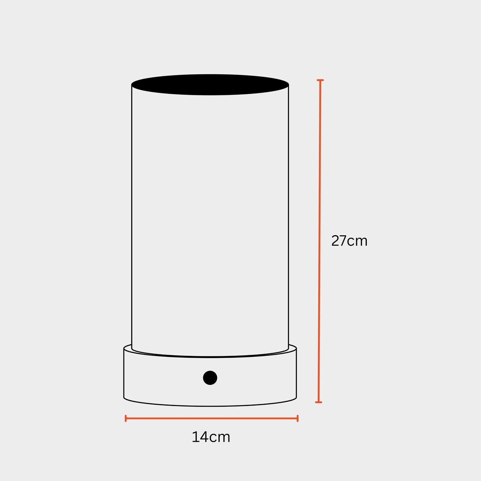 Magnus battery Table Lamp - 2900 mah battery, 8 hours back, Mango Wood Base desk lamp, 400 lumens - FIG Living - 