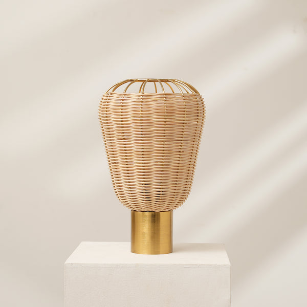 Meiji Rattan Desk Lamps