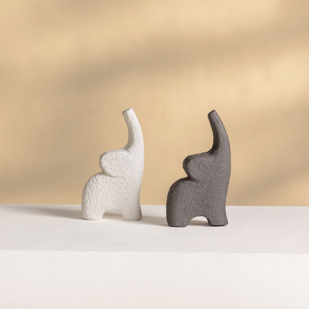 small elephant sculpture tabletop decor