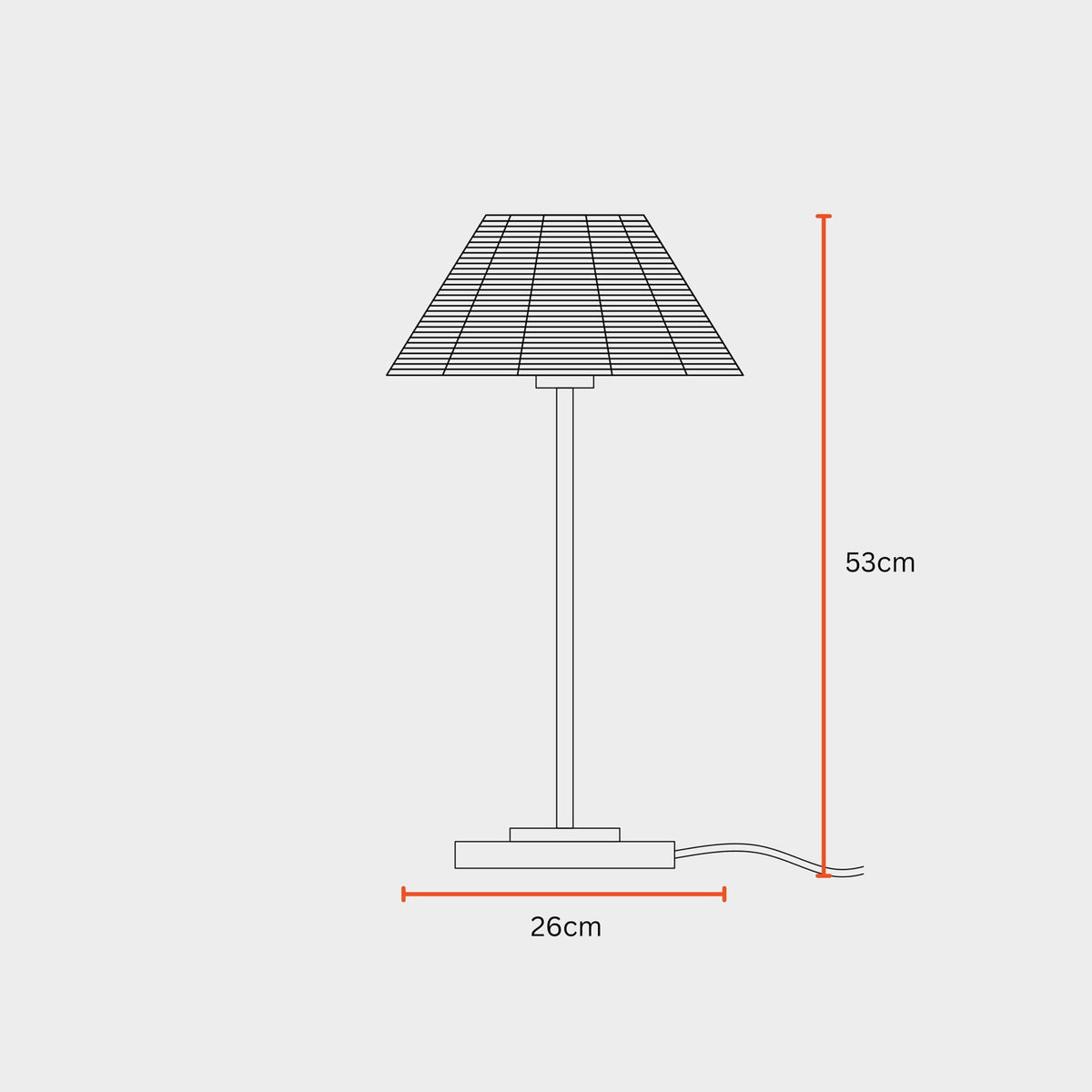 Natural Cane Table Lamp - Desk Lamp Made from Rattan, Handweaving Bedside Lamp, Antique Finish of Base - FIG Living - Natural Cane Table Lamp - Desk Lamp Made from Rattan, Handweaving Bedside Lamp, Antique Finish of Base - FIG Living