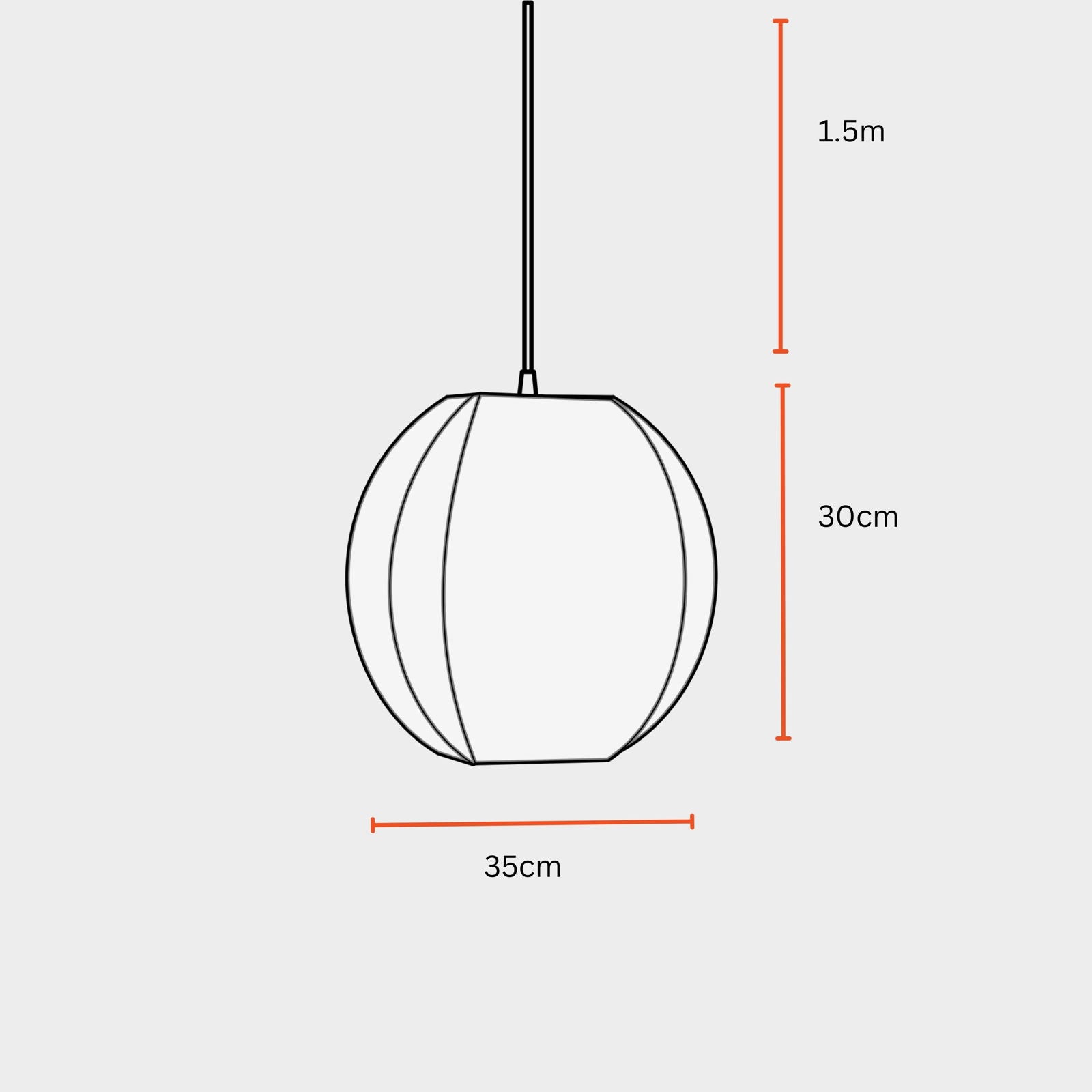 Nimbus Pendant Lamp - Corners, Spandex Fabric Pendant Light For Living Room, Decorative Hanging Light - FIG Living - Nimbus Pendant Lamp - Corners, Spandex Fabric Pendant Light For Living Room, Decorative Hanging Light - FIG Living