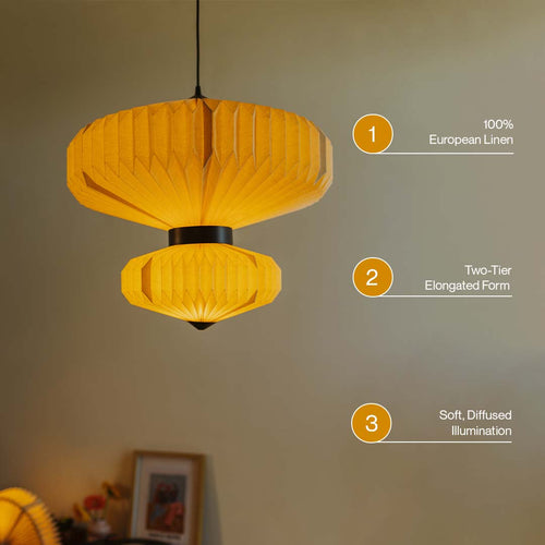 Oblong-2 Two - Tier Pendant Lamp