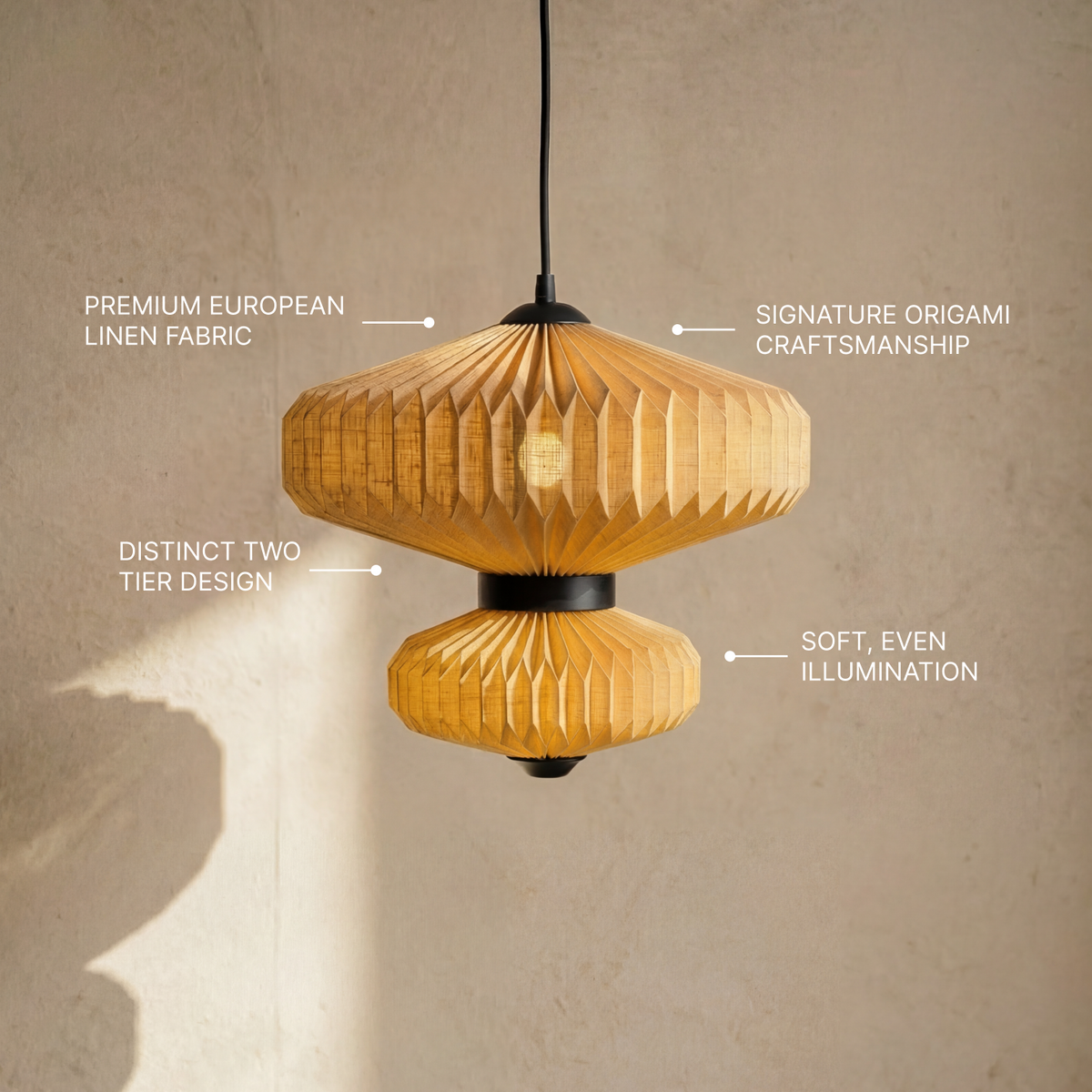 Oblong-2 Two - Tier Pendant Lamp