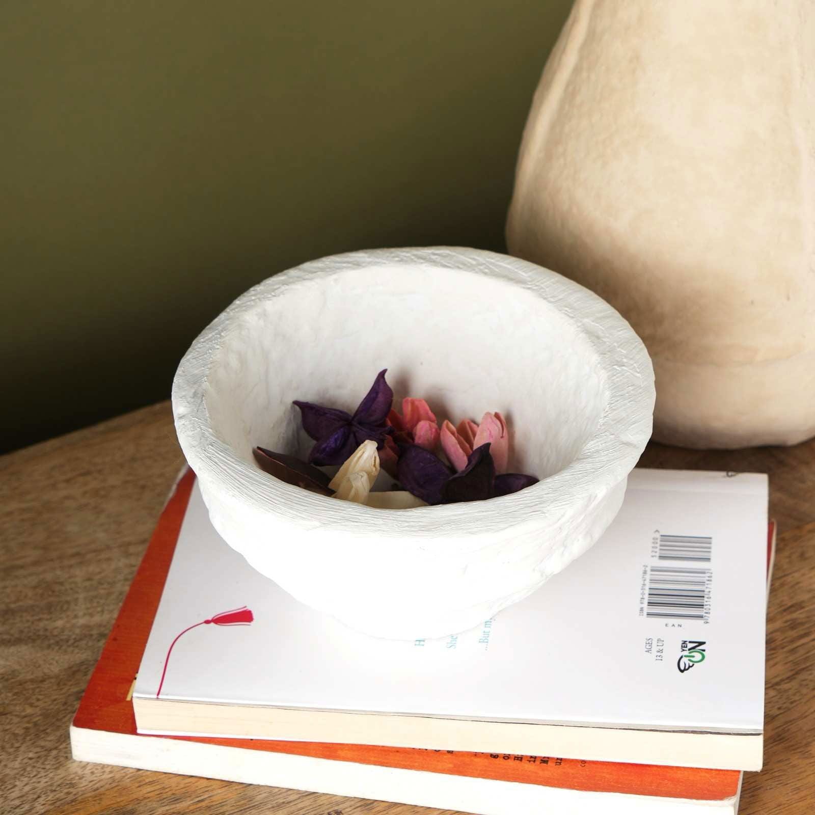 Paper Mache Bowl, Sculpture Tabletop decor - FIG Living - Paper Mache Bowl, Sculpture Tabletop decor - FIG Living