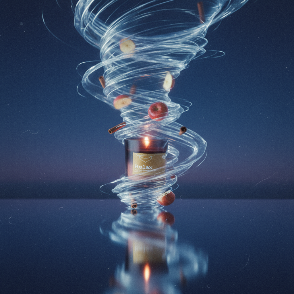 Relax Apple & Cinnamon Vegan Wax  Scented Candle