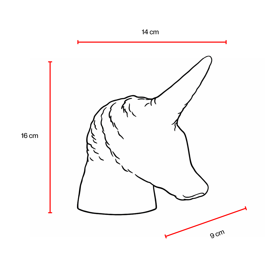 FIG Living white unicorn figurine