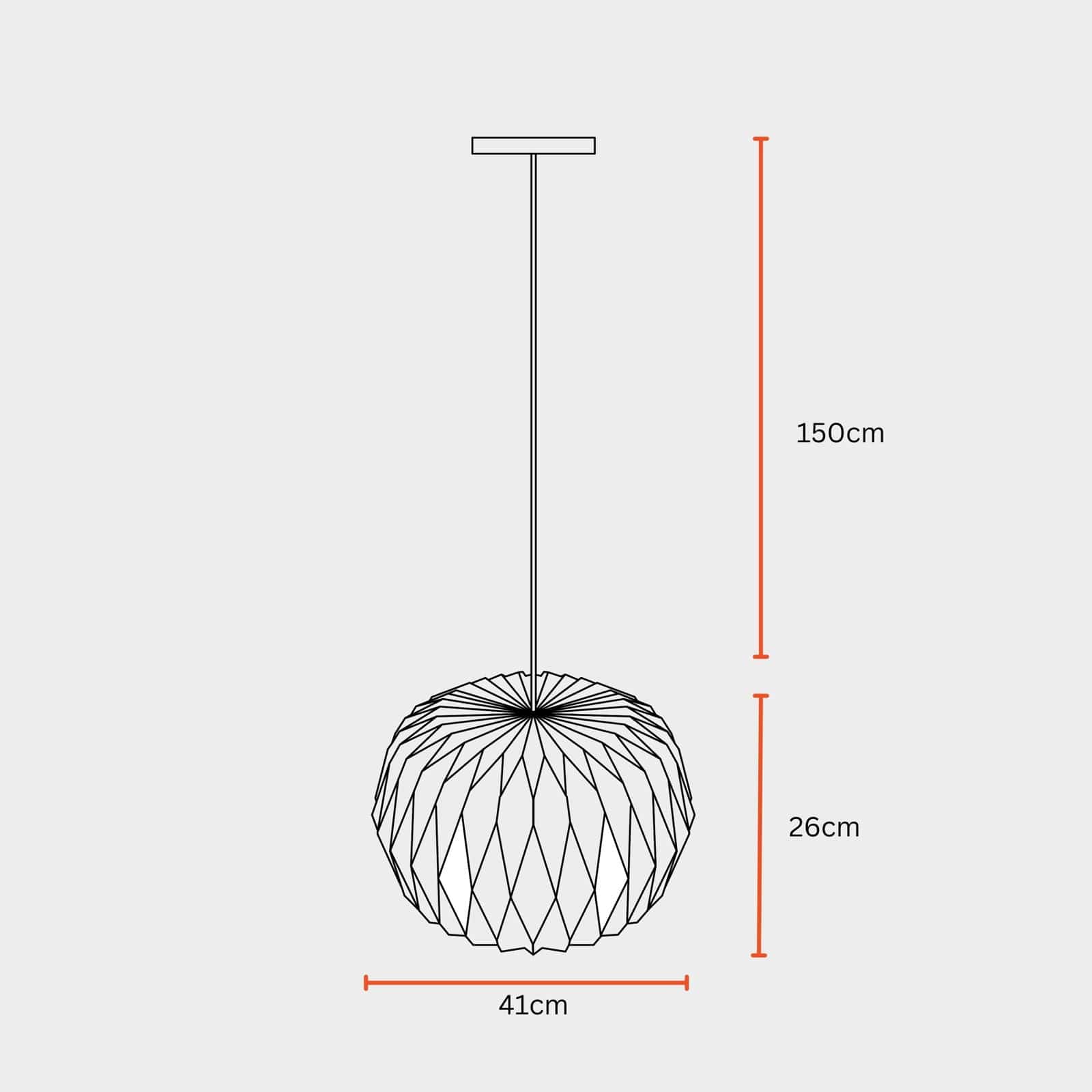 Velocity Origami Pendant Lamp - Paper Origami Pendant Light, Handpleating, Origami Lampshade, Scandinavian Design Hanging Light - FIG Living - Velocity Origami Pendant Lamp - Paper Origami Pendant Light, Handpleating, Origami Lampshade, Scandinavian Design Hanging Light - FIG Living