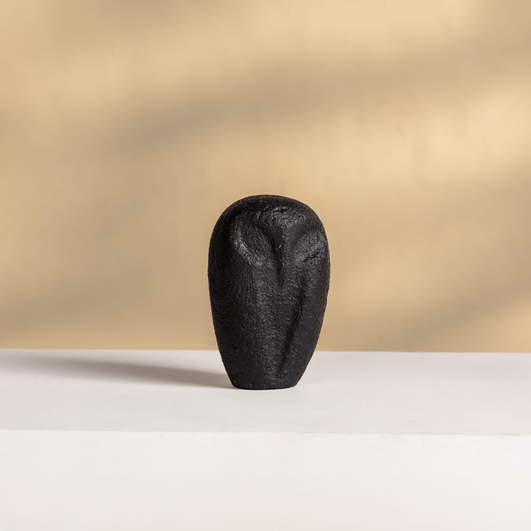 handmade black owl statue decorative figurine