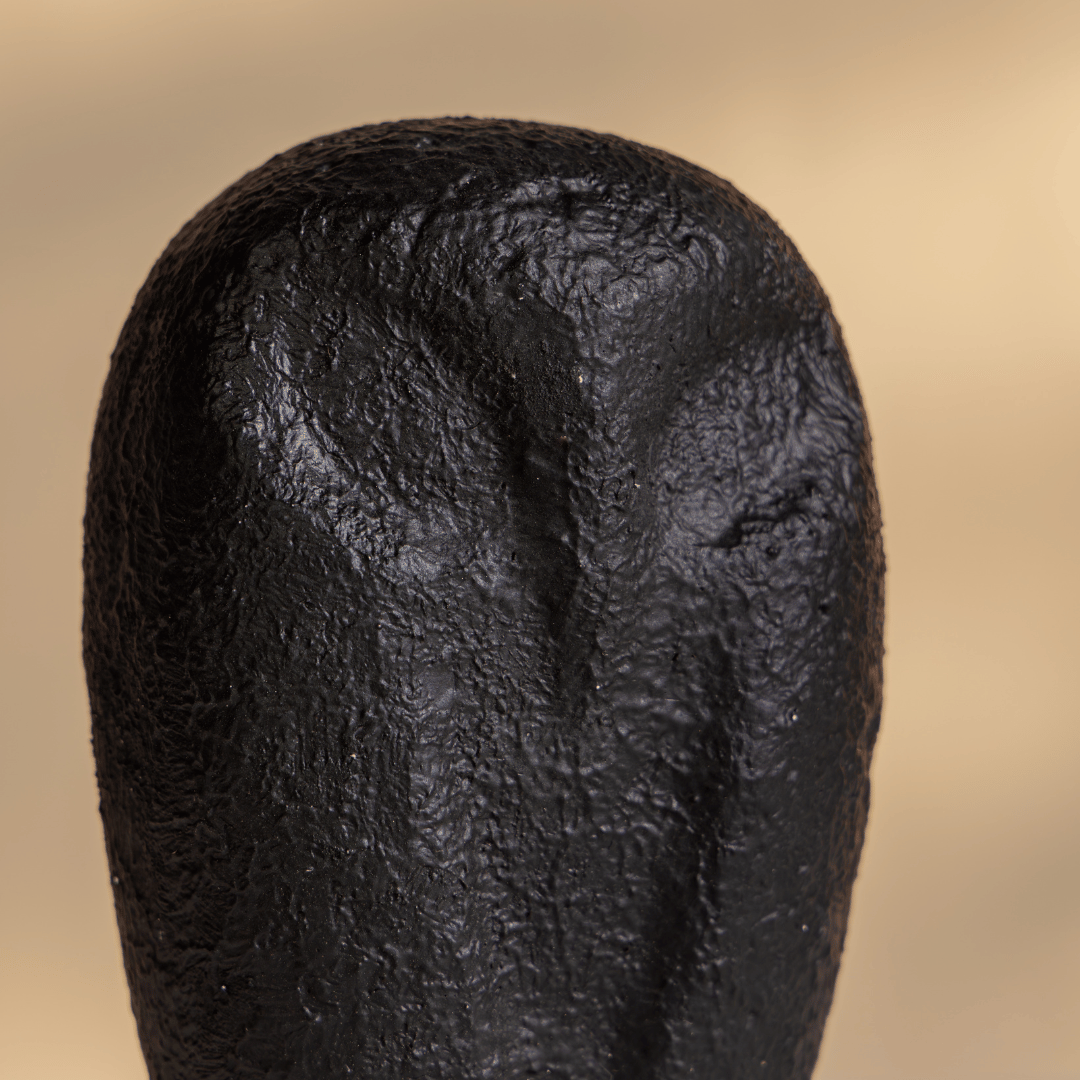 modern black owl sculpture table decor