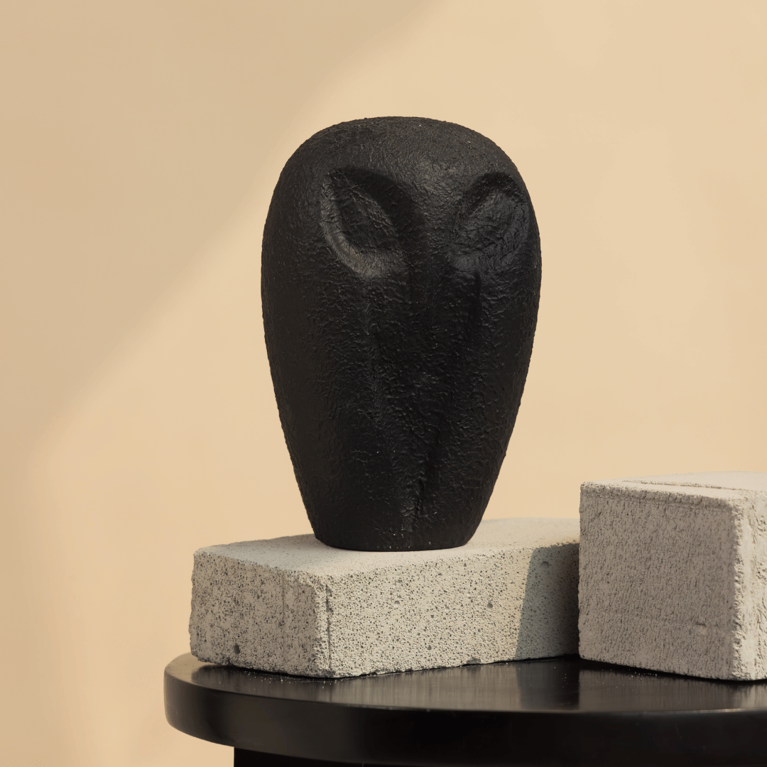 handcrafted owl statue modern home decor