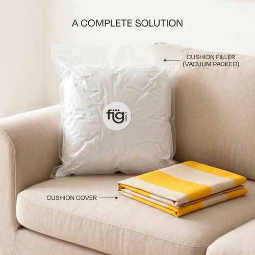 Colourways Cushion Cover - Buttercream (includes filler)