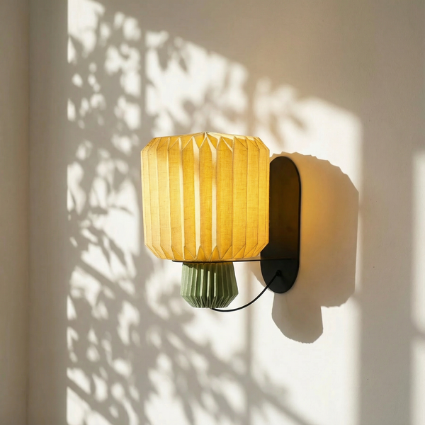 Lumi Fold Sconce Linen Wall Lamp