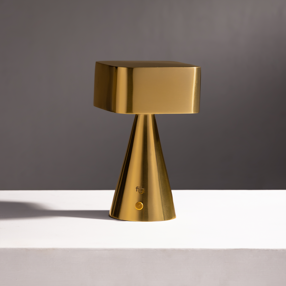 Chrome Portable Lamp Gold
