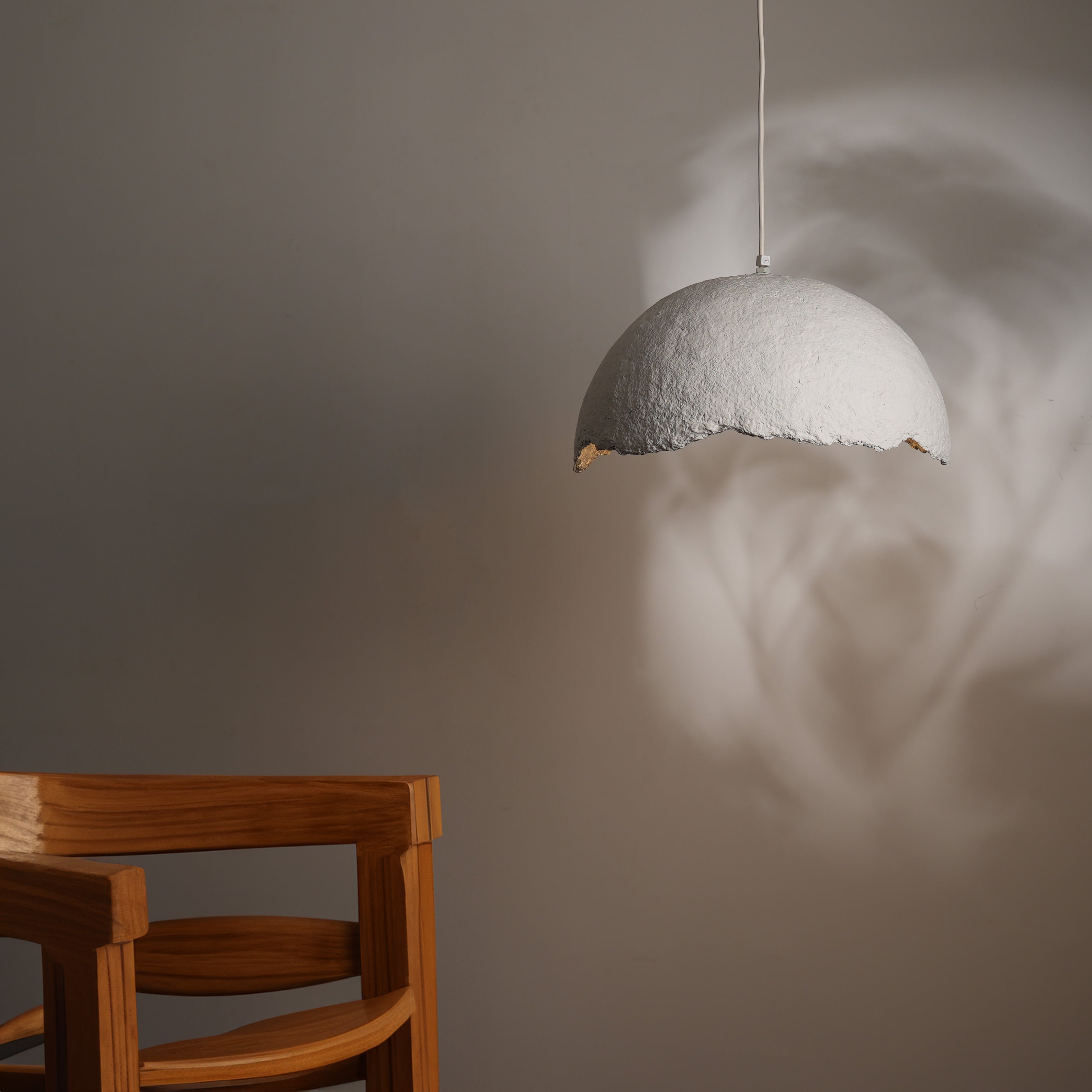 paper pendant lamp with modern interiors