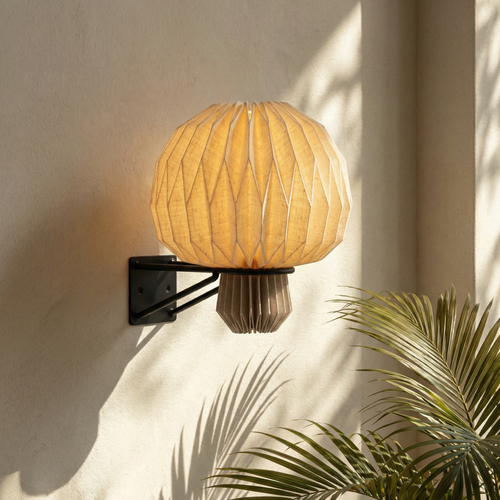 Amber Sconce Origami Wall Lamp